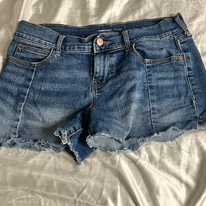 Old Navy Blue Jean Shorts with Frayed Hem